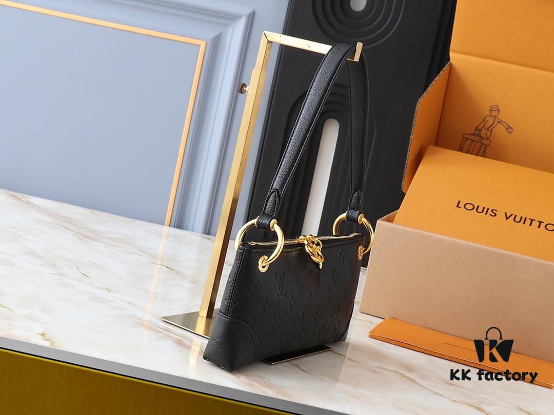 Upgraded Original M12174 Pochette Sèvres from LV Ski Collection in Shiny Gunmetal Tone