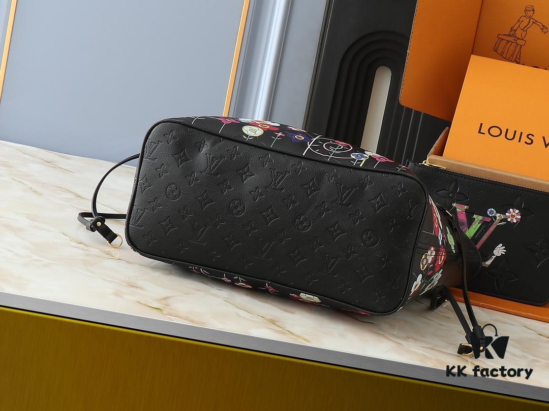 Upgraded Original M13675 M13271 M40995 This Medium Neverfull Bag from the Louis Vuitton x Takashi Murakami Re-Edition Collection