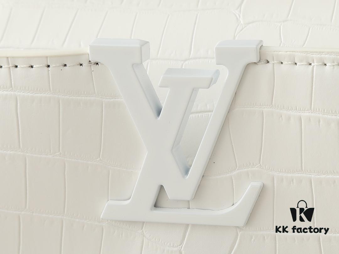 Upgraded Original M23958 M23957 Crocodile Texture Capucines Medium Handbag