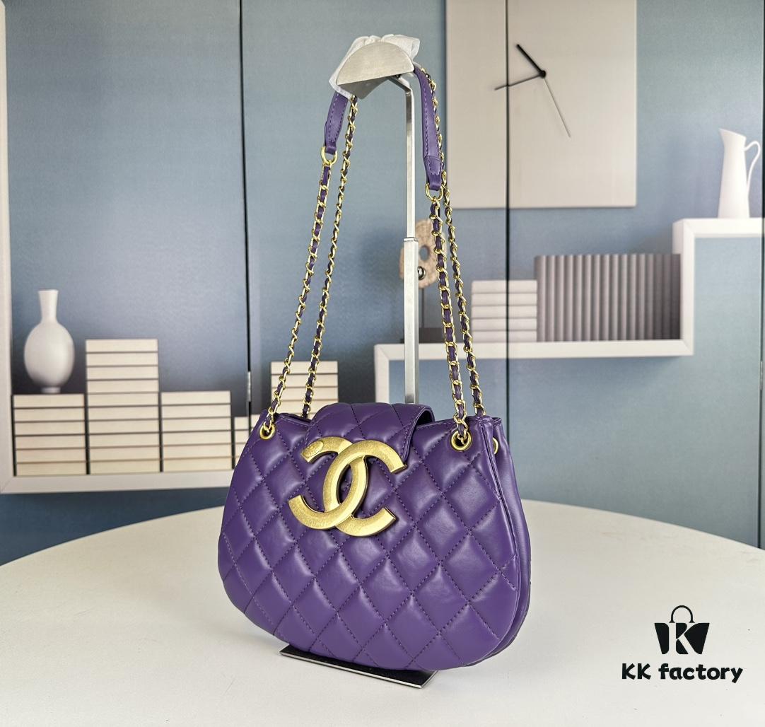 Large Chanel 24C Vintage Messenger Bag