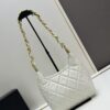 Chanel 24A Small Hobo Bag in Oil-Waxed Full-Grain Leather