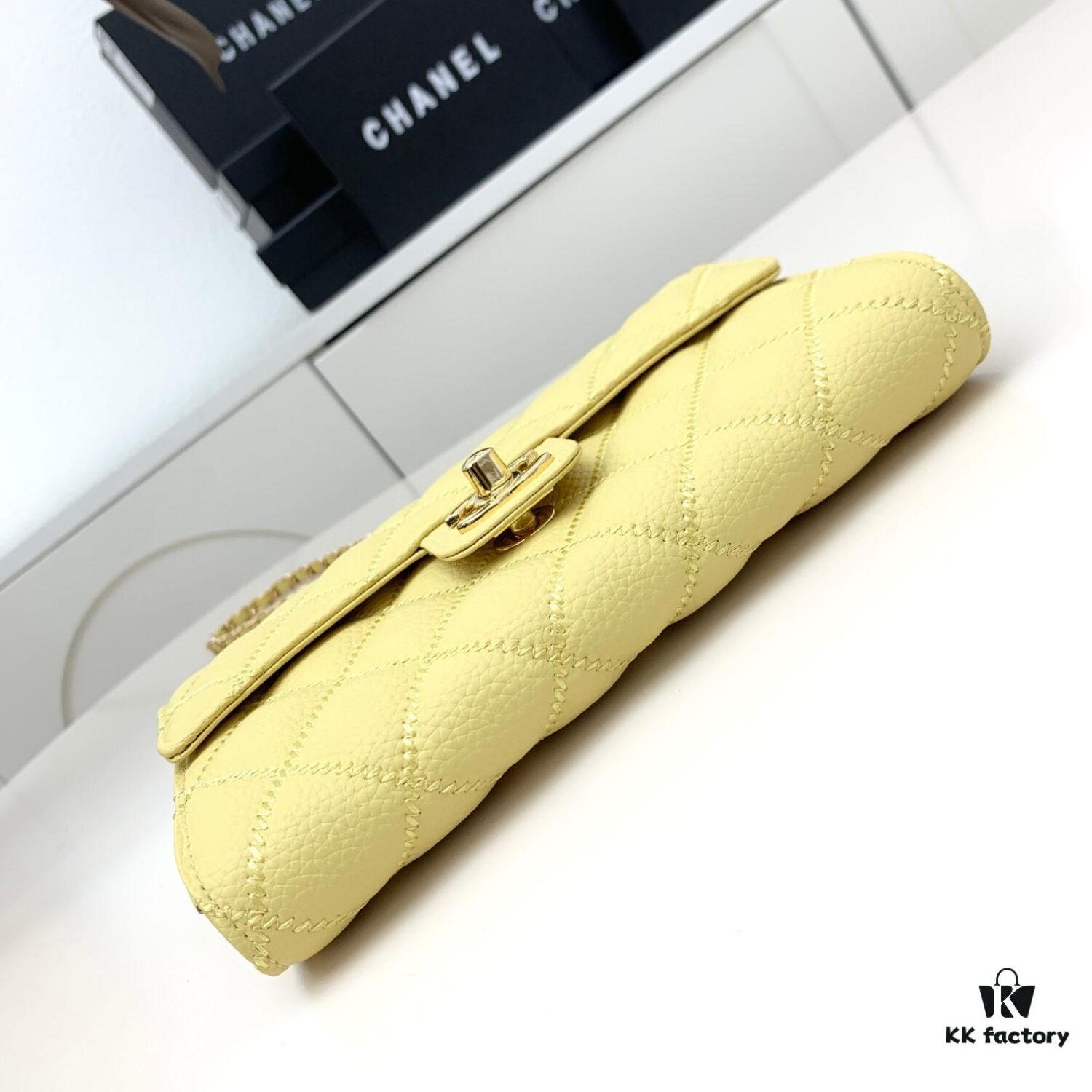 Chanel Classic Quilted Shoulder Crossbody Mini Bag in Calfskin with CC Logo