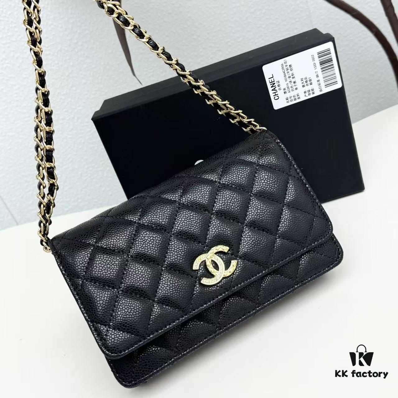 Chanel CF Series Caviar Cowhide Smooth Lambskin Classic WOC Bag - New Color Arrival