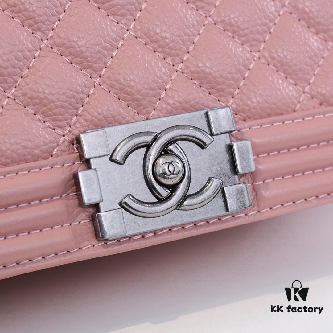 Genuine Leather Inside and Out with Original Hardware - Chanel, Imported Top-Grade Calfskin with Crinkled Texture, Thickened Electroplated Hardware, Craftsmanship Comparable to Authentic