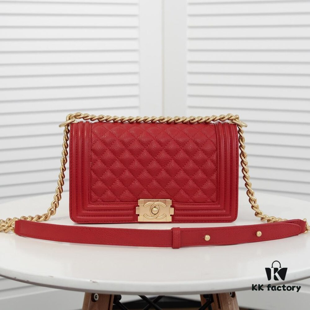Full Genuine Leather with Original Hardware - Chanel Style Crown