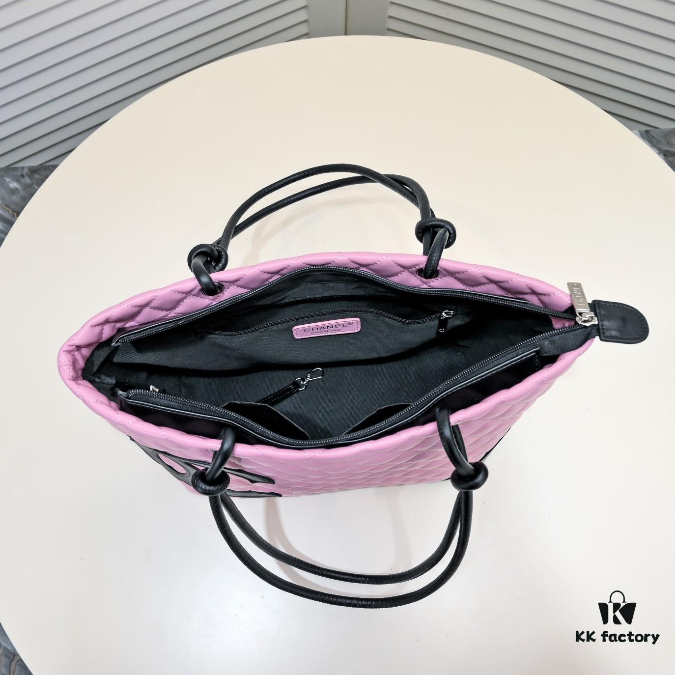 CHANEL 24A Vintage Spring Collection Mid-Century Kangpeng Tote Bag 'Market Basket' Rose 💕