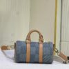 M46271 M22762 Checkered Denim Keepall 25 Bag