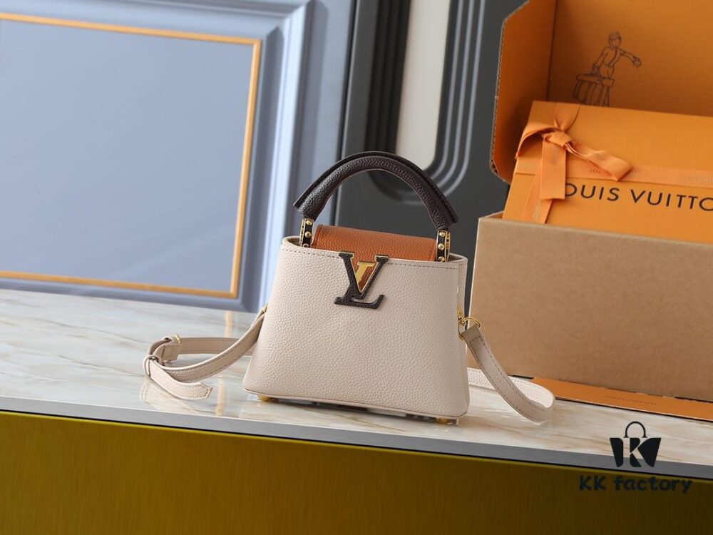 Upgraded Original M12956 M12952 M14176 Capucines Mini Bag in Elegant Taurillon Calfskin with Seasonal Hues