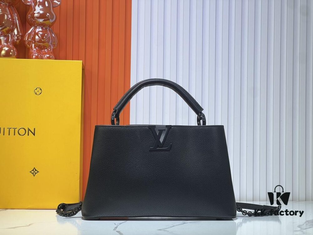 M24880 M24607 Black Out Collection Capucines Souple Large Handbag