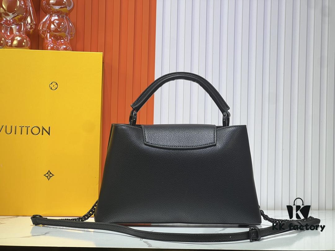 M24880 M24607 Black Out Collection Capucines Souple Large Handbag