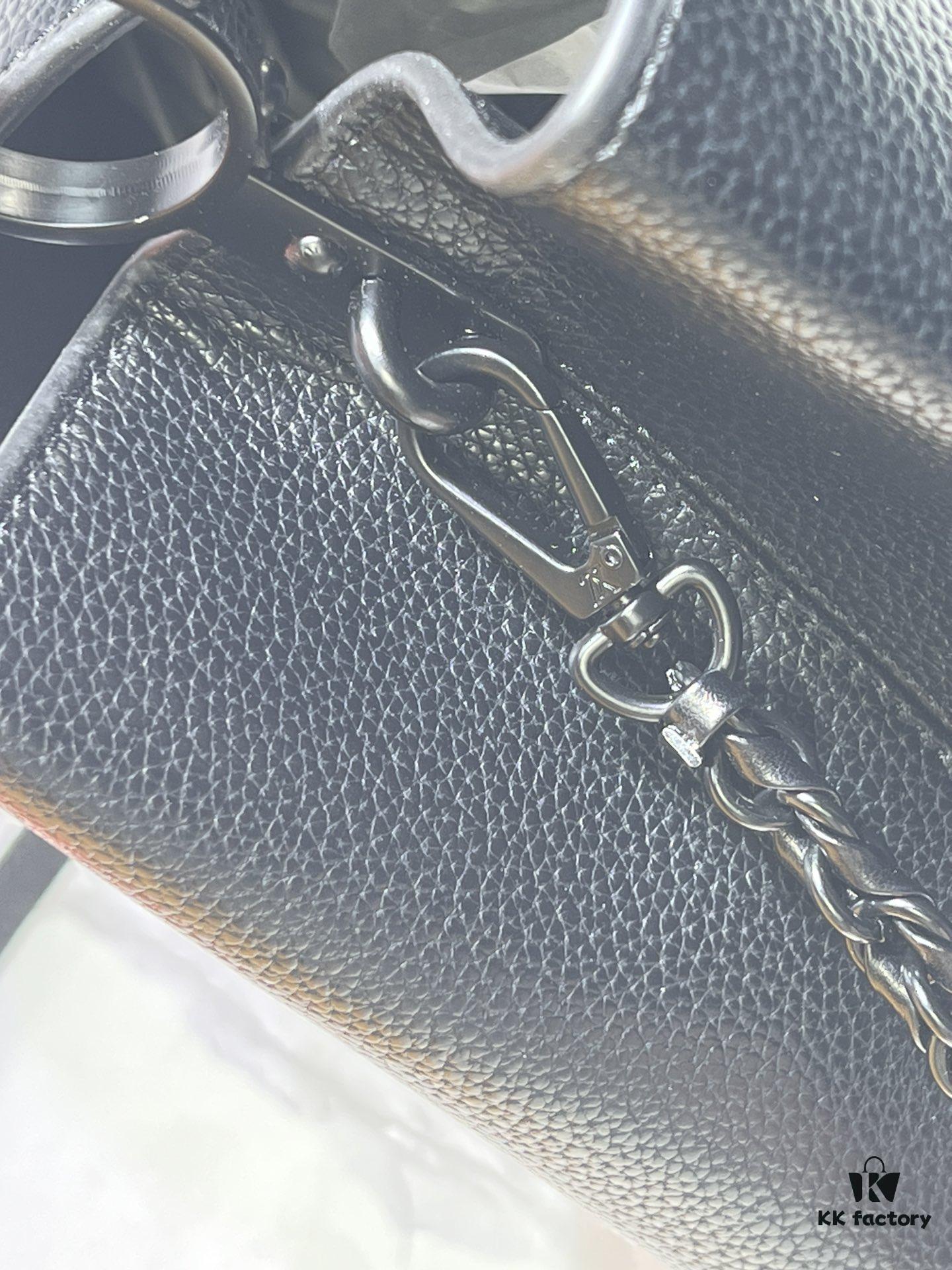 M24880 M24607 Black Out Collection Capucines Souple Large Handbag