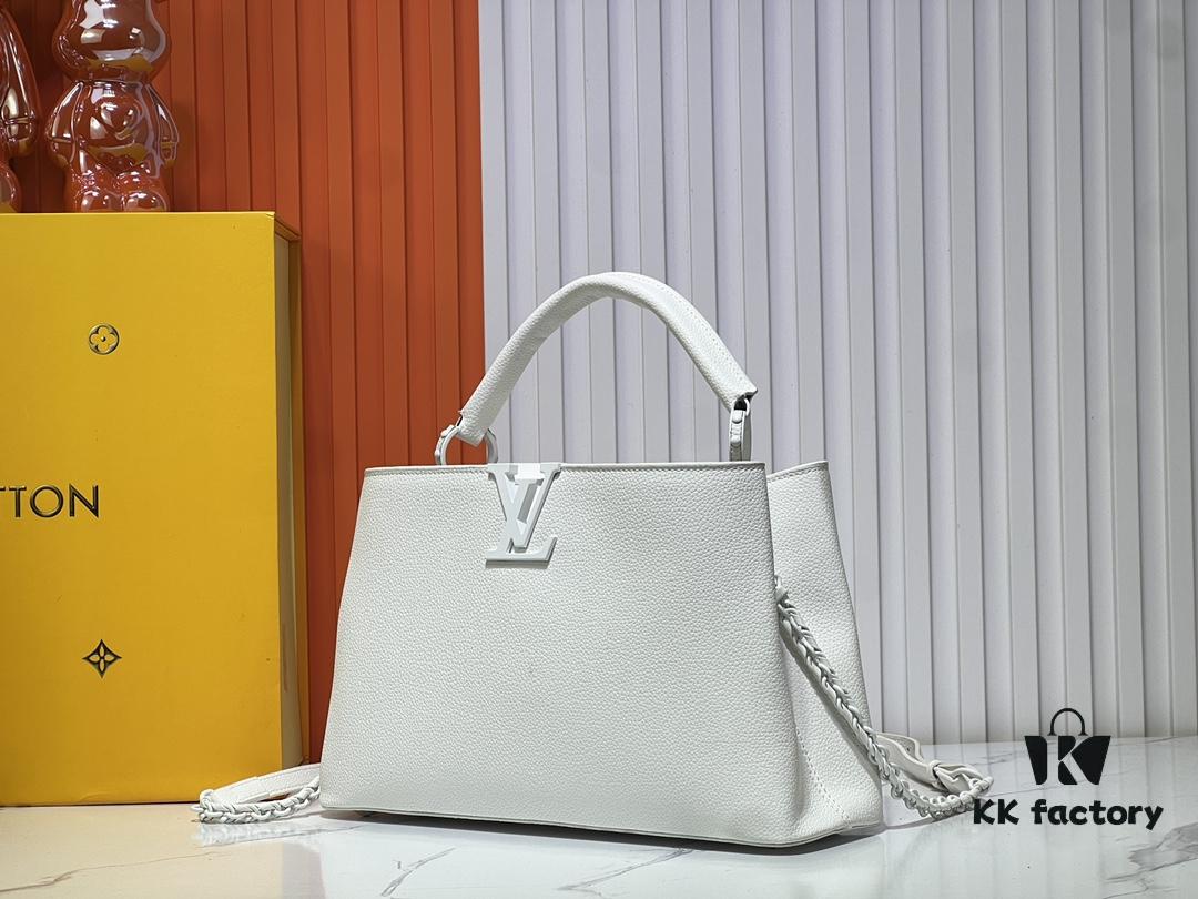 M24880 M24607 Black Out Capucines Souple Large Handbag