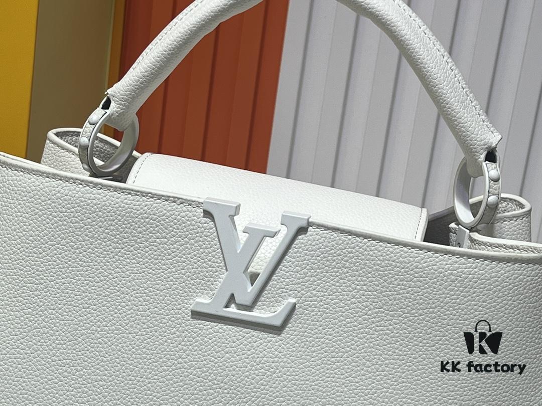 M24880 M24607 Black Out Capucines Souple Large Handbag