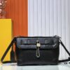 Upgraded M11607 Full Leather Black M11533 Monogram Gradient Steamer Crossbody Bag