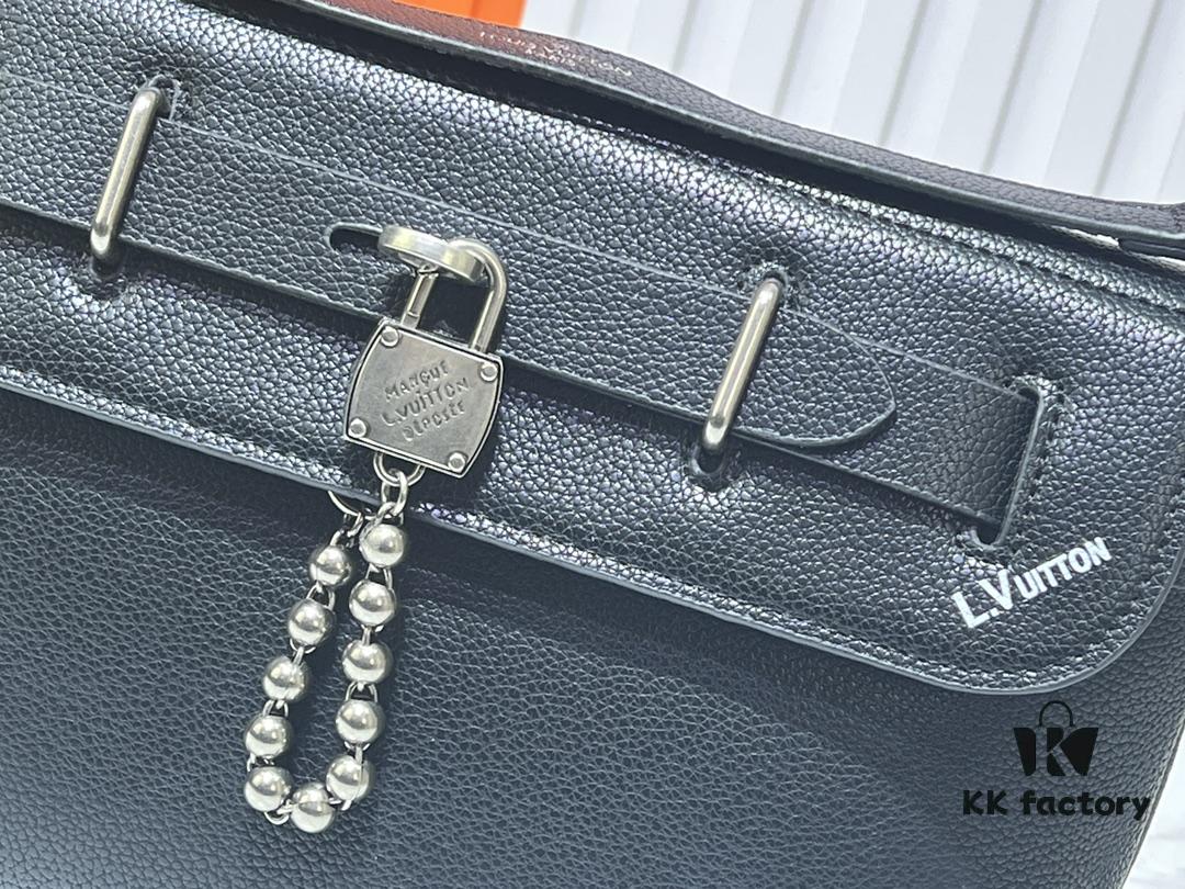 Upgraded M11607 Full Leather Black M11533 Monogram Gradient Steamer Crossbody Bag