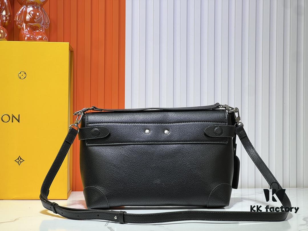 Upgraded M11607 Full Leather Black M11533 Monogram Gradient Steamer Crossbody Bag