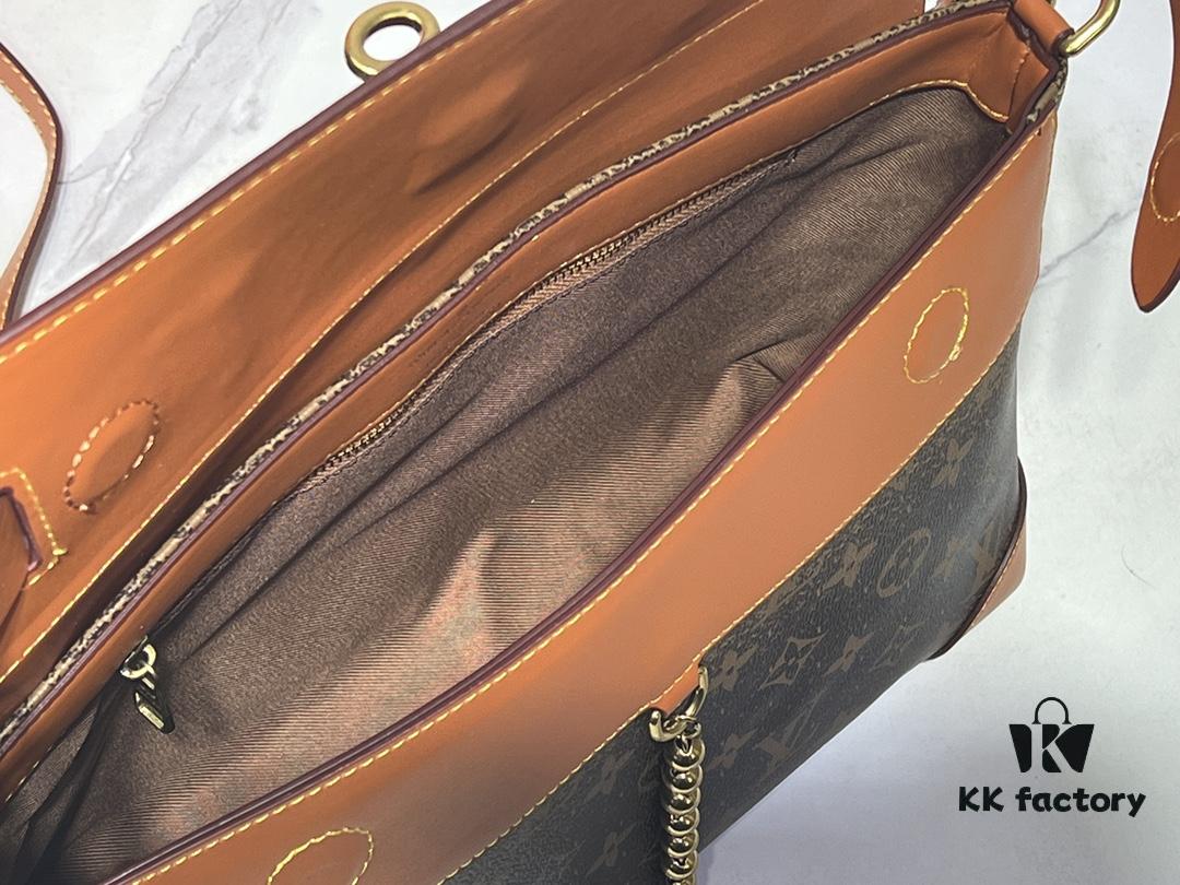 Upgraded M11607 Full Leather Black M11533 Monogram Gradient Steamer Crossbody Bag