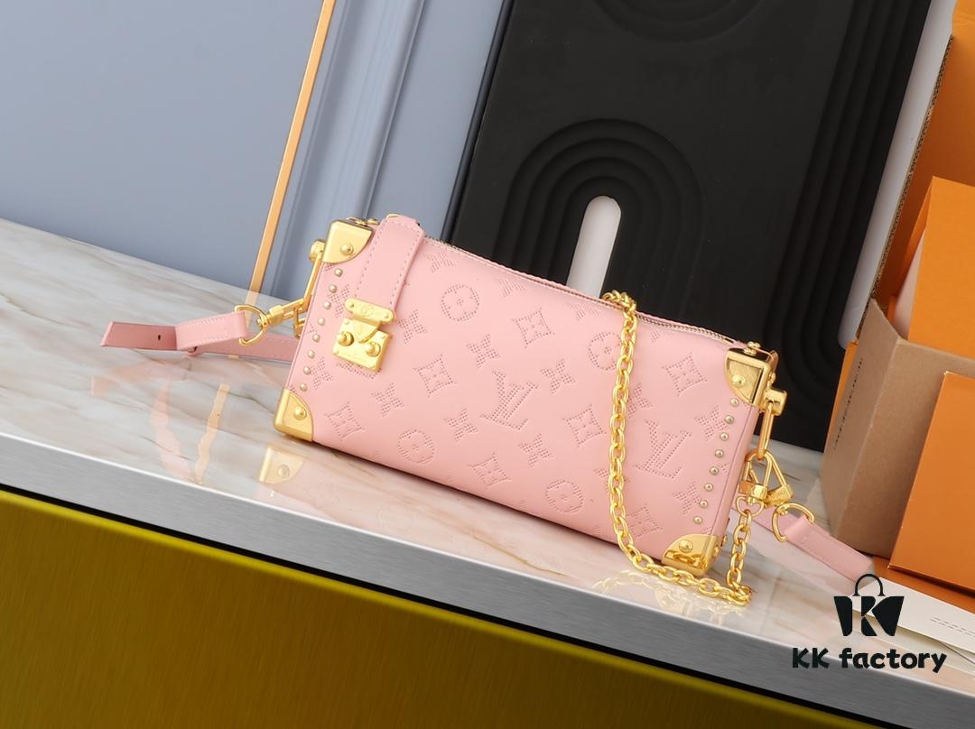 Upgraded Original M46356 M46358 2025 Spring Runway Style Horizontal Mini Trunk LV Side Trunk Inspired by Eileen Gu Box Bag