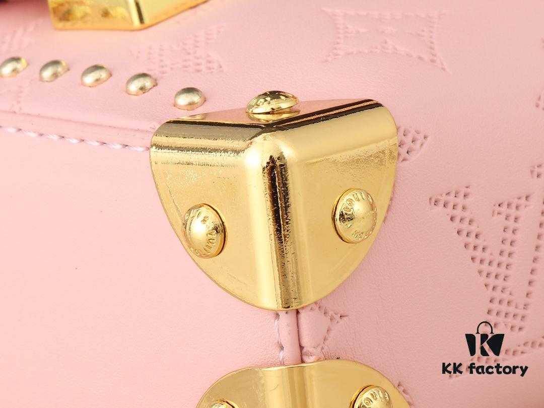 Upgraded Original M46356 M46358 2025 Spring Runway Style Horizontal Mini Trunk LV Side Trunk Inspired by Eileen Gu Box Bag