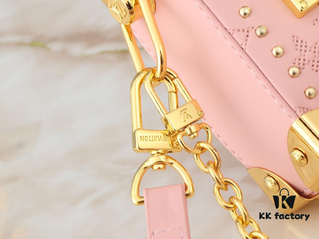 Upgraded Original M46356 M46358 2025 Spring Runway Style Horizontal Mini Trunk LV Side Trunk Inspired by Eileen Gu Box Bag