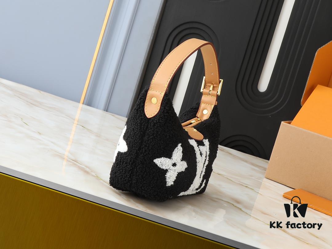 Upgraded Original M11920 LV Ski Collection Hills Pochette Clutch with Shimmering Metallic Accents