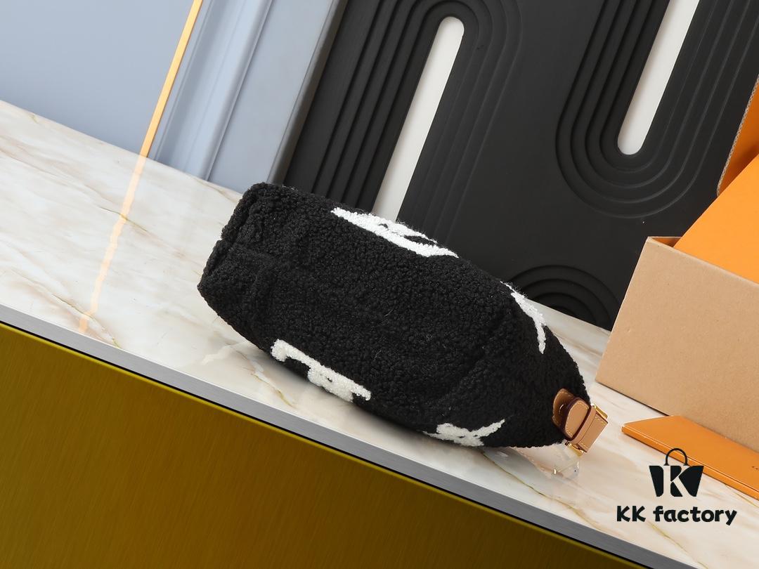 Upgraded Original M11920 LV Ski Collection Hills Pochette Clutch with Shimmering Metallic Accents