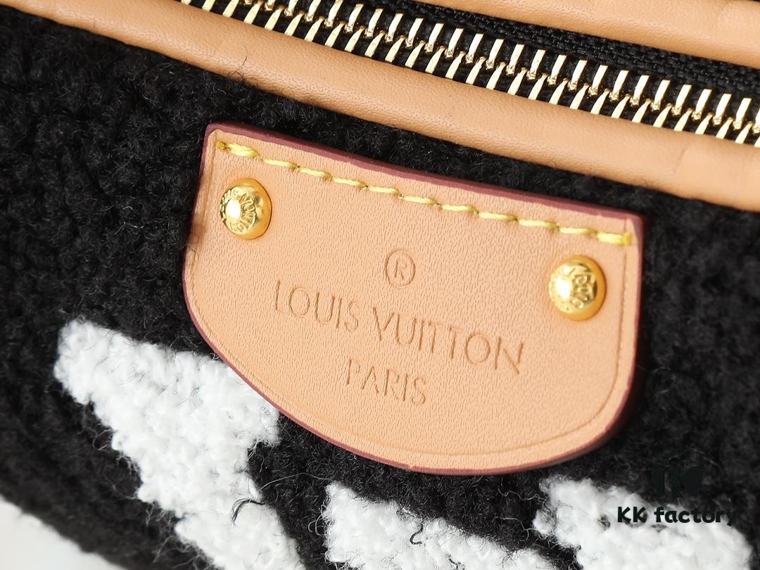 Upgraded Original M11920 LV Ski Collection Hills Pochette Clutch with Shimmering Metallic Accents