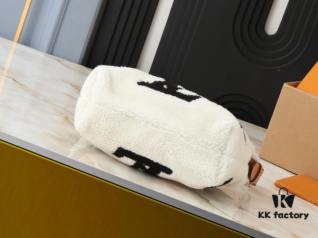 Upgraded Original M11920 LV Ski Collection Hills Pochette Clutch with Shimmering Metallic Accents