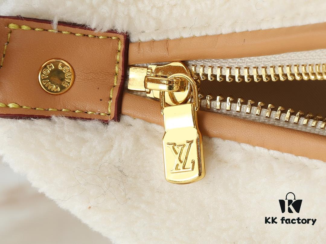 Upgraded Original M11920 LV Ski Collection Hills Pochette Clutch with Shimmering Metallic Accents