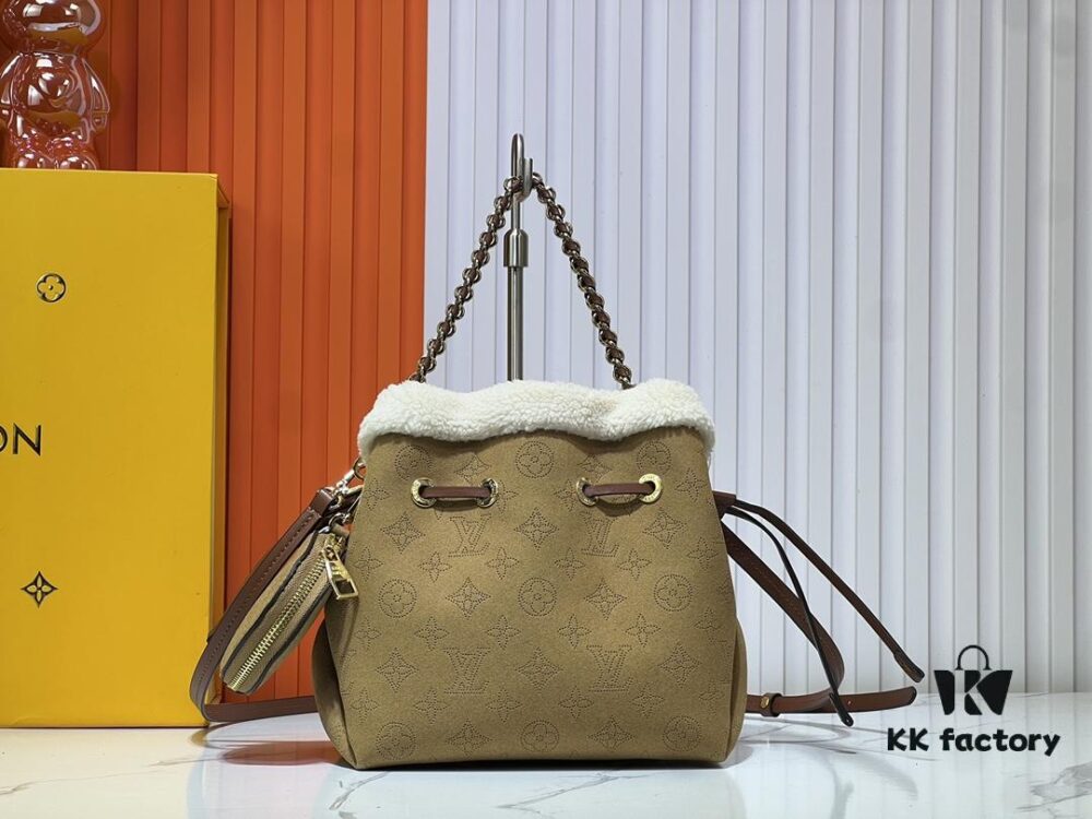 Upgraded M11839 (Suede Leather with Digital Perforation, Matched Pattern) Bella Handbag from LV Ski Collection