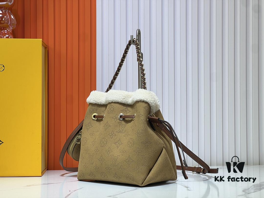 Upgraded M11839 (Suede Leather with Digital Perforation, Matched Pattern) Bella Handbag from LV Ski Collection
