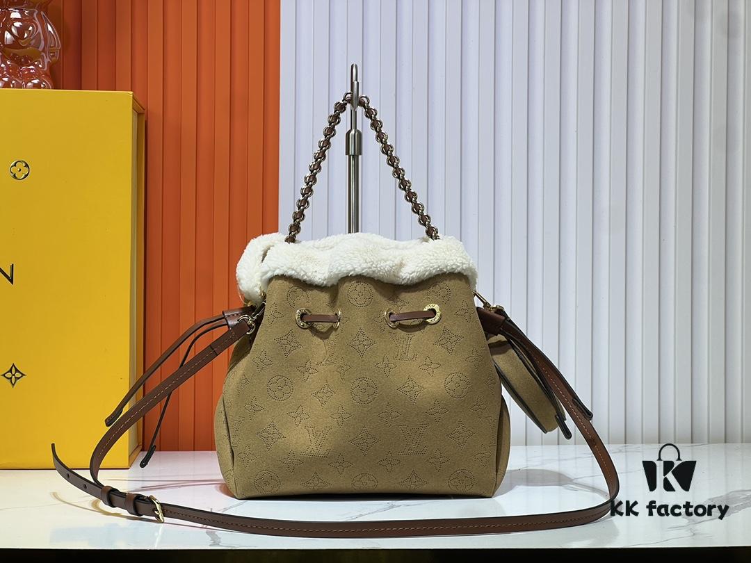 Upgraded M11839 (Suede Leather with Digital Perforation, Matched Pattern) Bella Handbag from LV Ski Collection