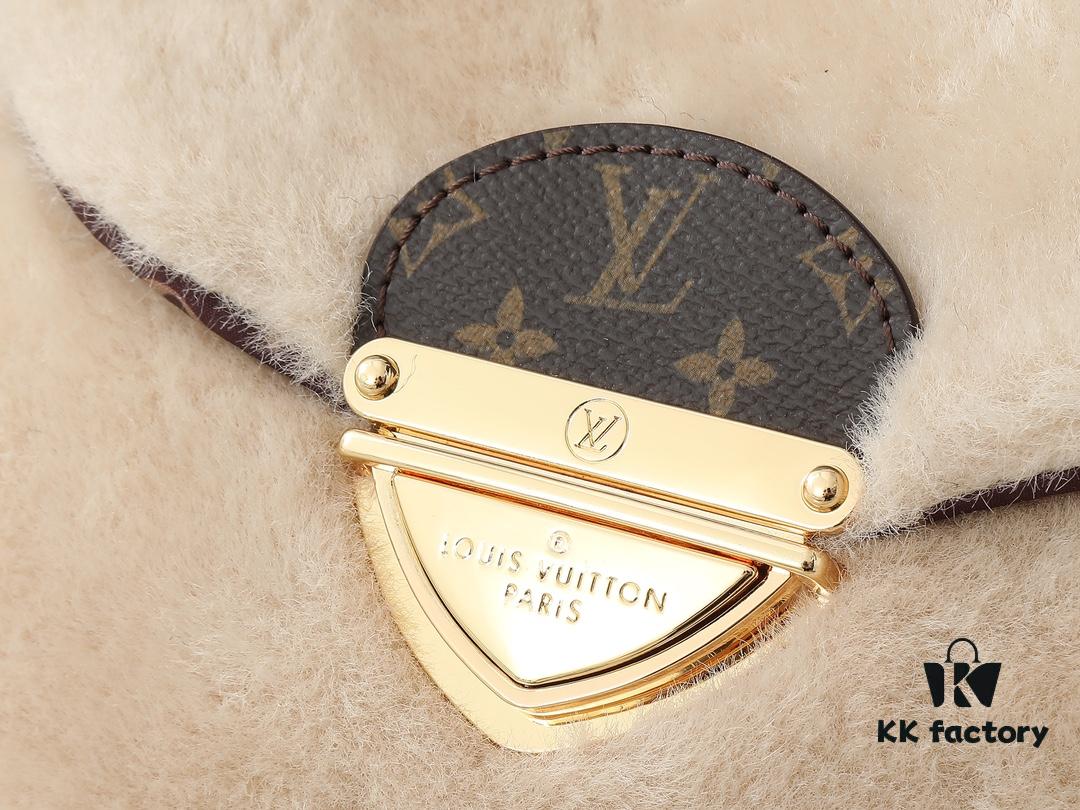 Upgraded Original M12097 M12192 M46829 Sunset Bag Crafted in Soft Shearling