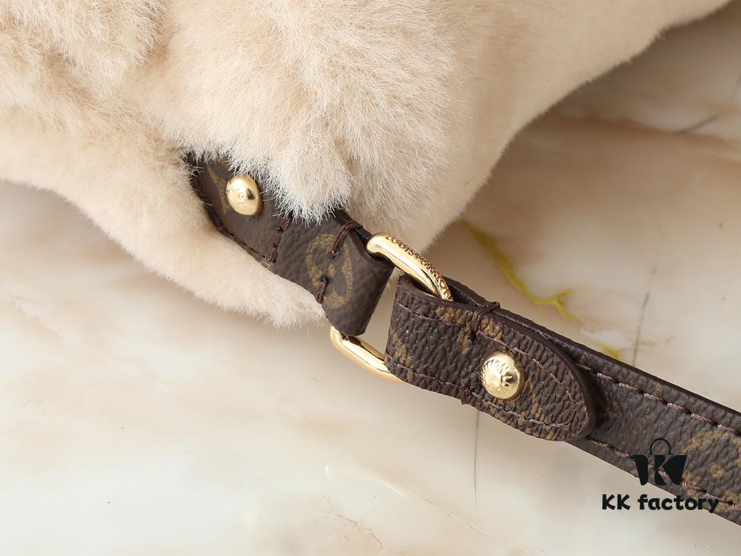 Upgraded Original M12097 M12192 M46829 Sunset Bag Crafted in Soft Shearling