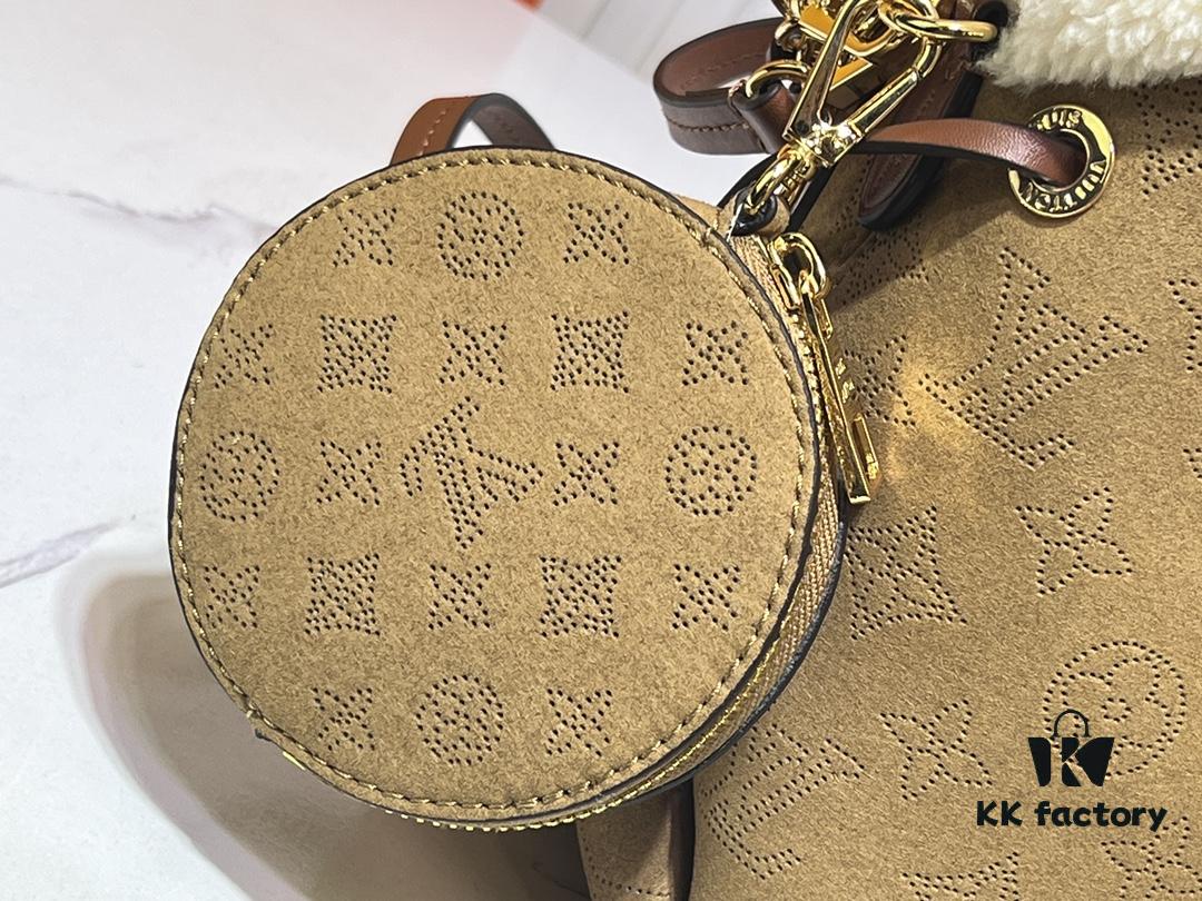 Upgraded M11839 (Suede Leather with Digital Perforation, Matched Pattern) Bella Handbag from LV Ski Collection