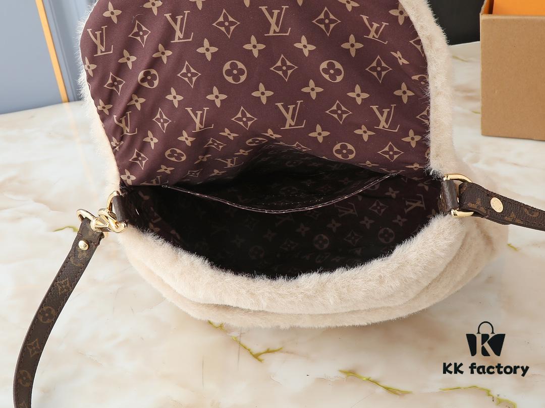 Upgraded Original M12097 M12192 M46829 Sunset Bag Crafted in Soft Shearling