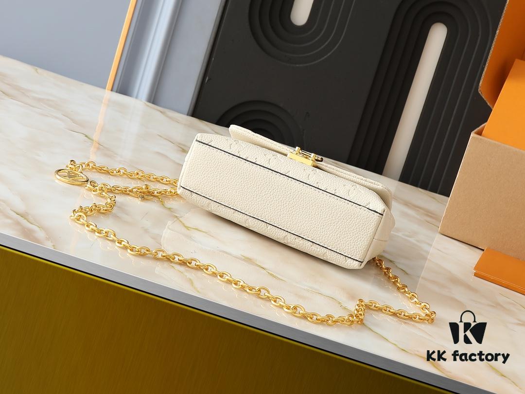 Upgraded Original M12145 White M12144 Black M12211 Blue This Nano Madeleine Bag Features a Miniature Version of the Madeleine Bag Crafted in Monogram Empreinte Leather with a Classic S-Lock Clasp and a Detachable Chain Accented with the LV Circle Logo Ideal for Carrying Daily Essentials Offering Versatile Carrying Options as a Handbag Shoulder Bag or Crossbody Bag Size: 12.5 x 6 x 21 cm (Height Width Length)