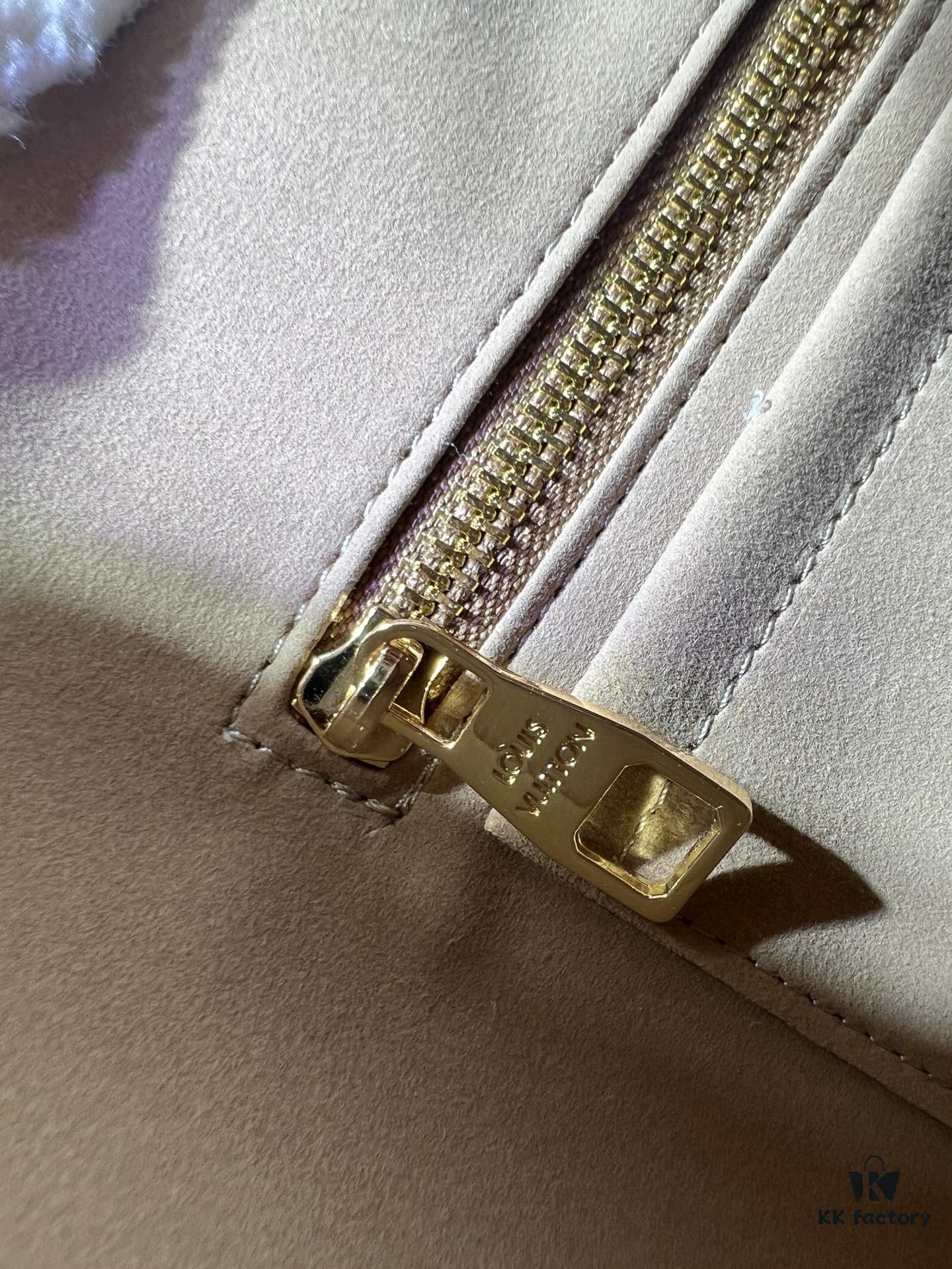 M11843 M46203 (Suede Leather with Digital Perforation Technique, Aligned Pattern) CarryAll Small Bag from LV Ski Collection