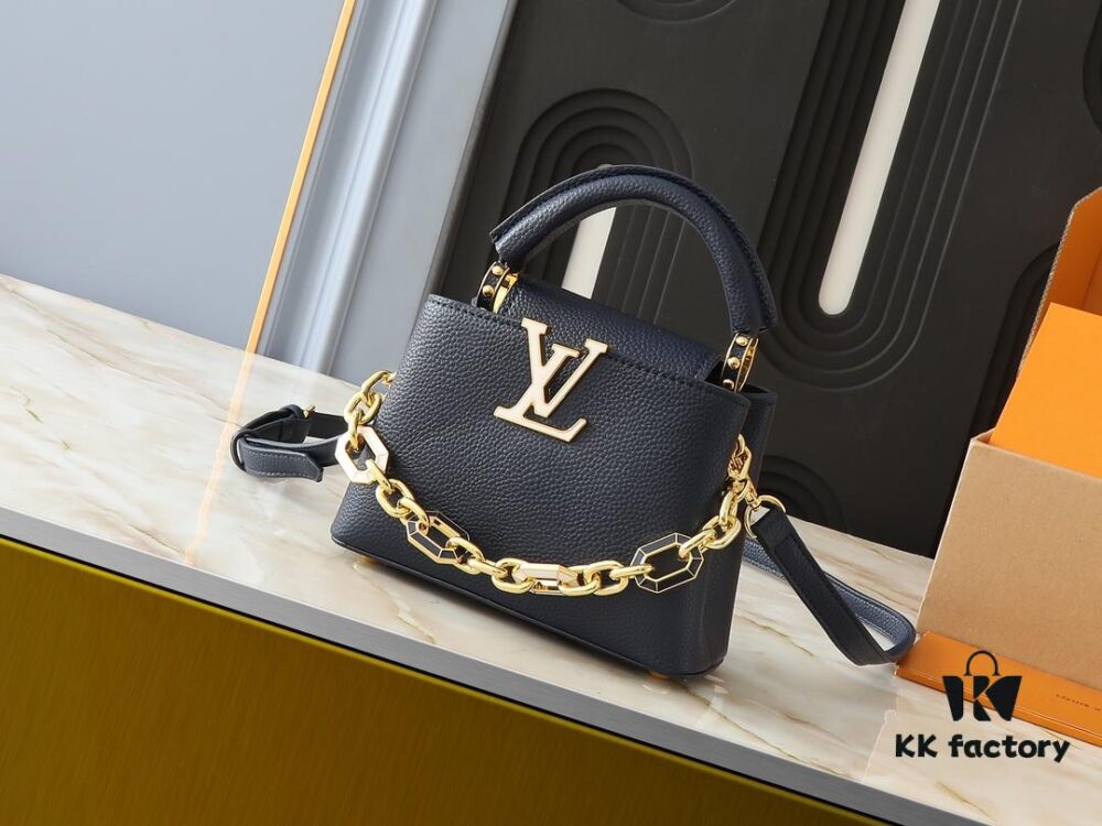 Upgraded Original M24683 M25232 M24684 M25211 Capucines Mini Bag in Vibrant Taurillon Leather