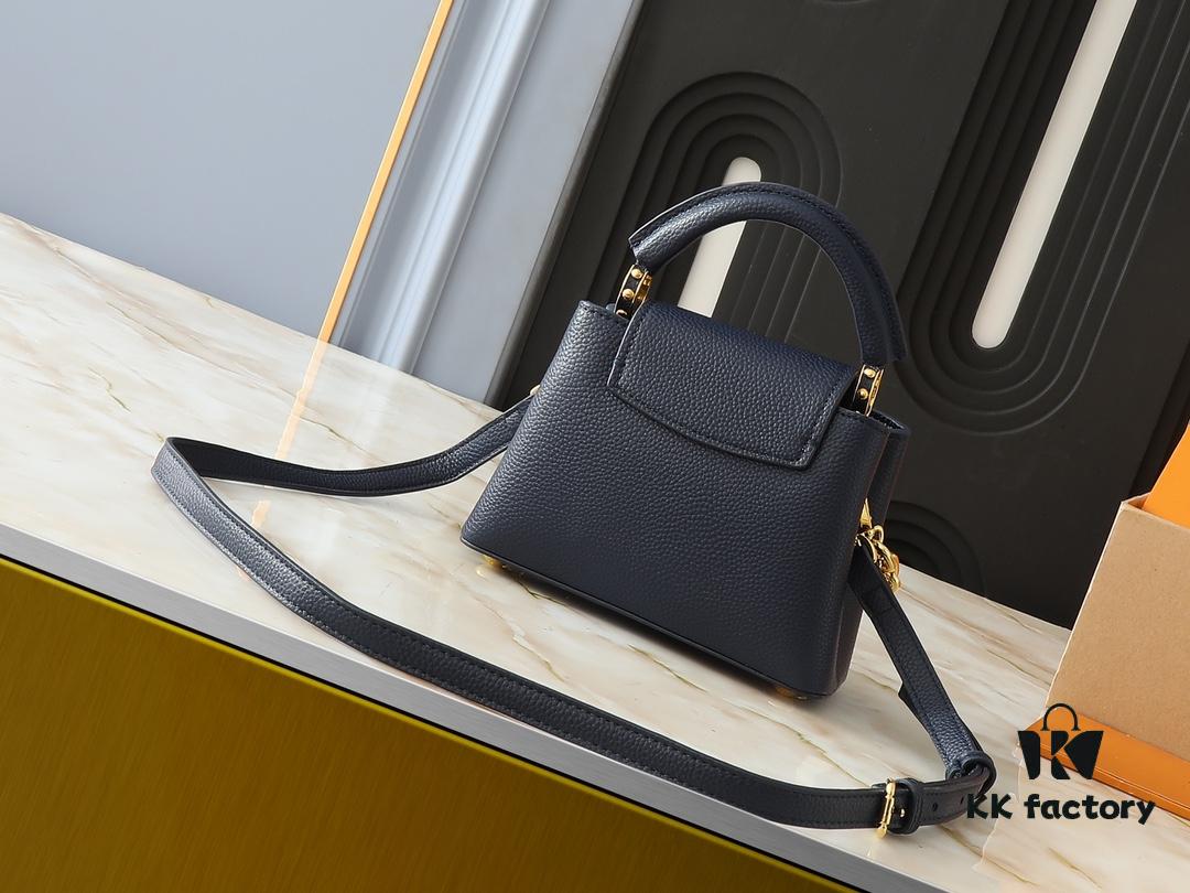 Upgraded Original M24683 M25232 M24684 M25211 Capucines Mini Bag in Vibrant Taurillon Leather