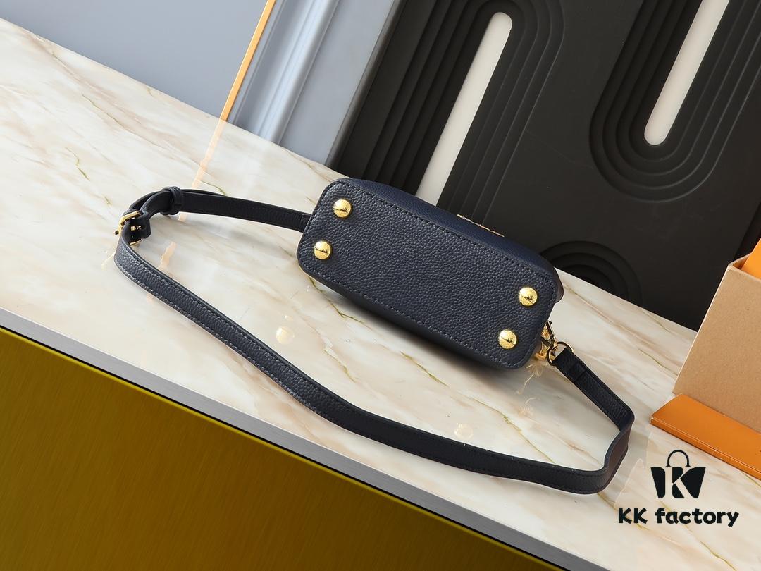 Upgraded Original M24683 M25232 M24684 M25211 Capucines Mini Bag in Vibrant Taurillon Leather