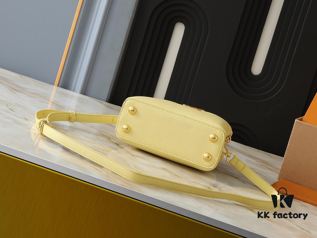 Upgraded Original M24683 M25232 M24684 M25211 Capucines Mini Bag in Vibrant Taurillon Leather