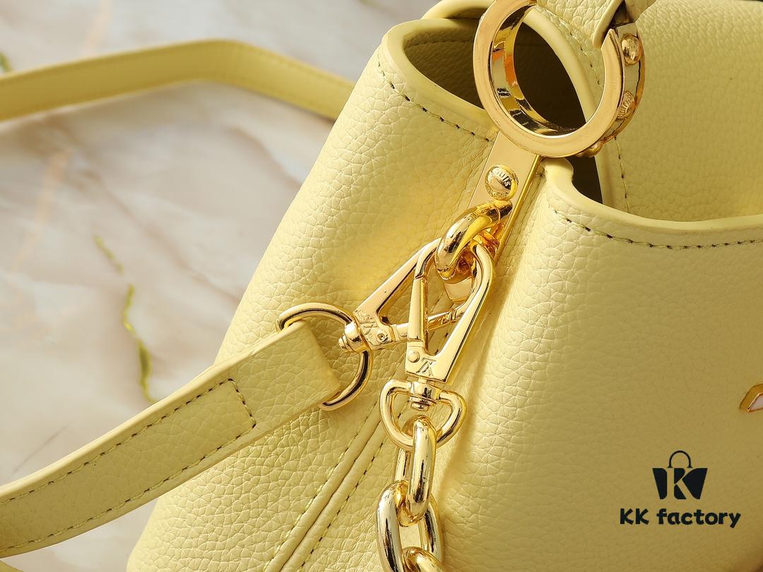 Upgraded Original M24683 M25232 M24684 M25211 Capucines Mini Bag in Vibrant Taurillon Leather