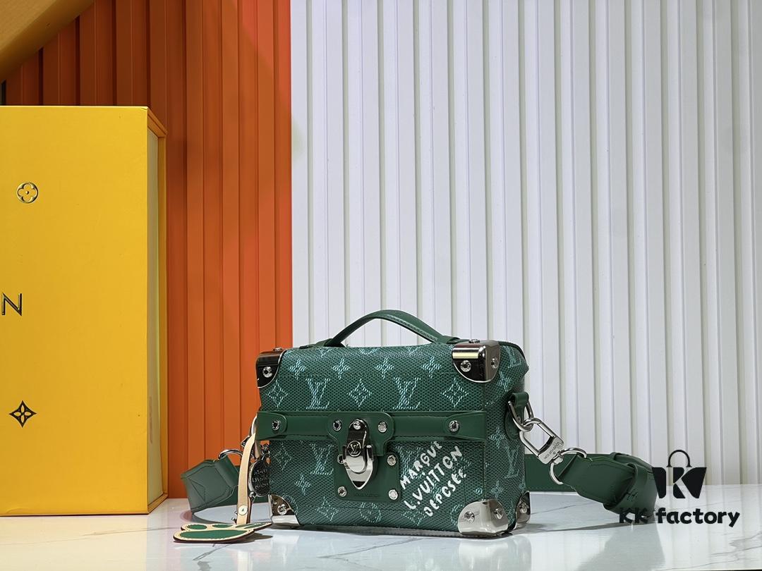 693065c76e68136f4d9a46fc Soul Trunk Bag in Black Floral, Black, Damier, and Green