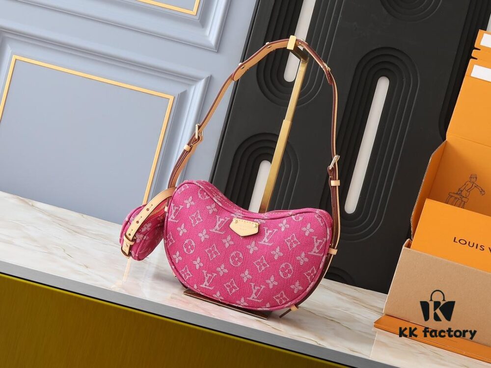 Upgraded Original M46856 Denim M46828 Monogram LV 2024 New Arrival LV Monogram Horn Shoulder Strap Adjustable Pea Bag with Extra Pendant Mini Waist Pouch and Enhanced Design