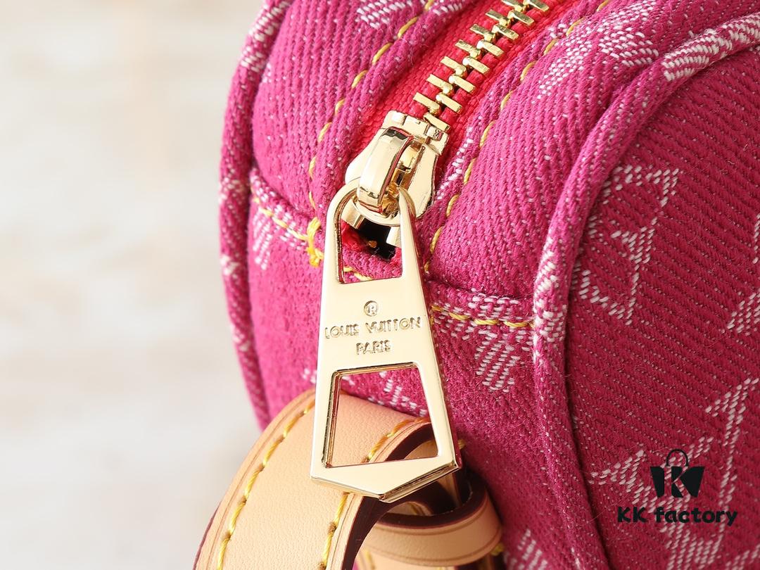 Upgraded Original M46856 Denim M46828 Monogram LV 2024 New Arrival LV Monogram Horn Shoulder Strap Adjustable Pea Bag with Extra Pendant Mini Waist Pouch and Enhanced Design