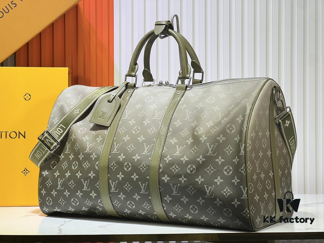 M11558 41416 41414 Black Gradient Blue Green Louis Vuitton LV 24FW New Monogram Black Classic Pattern Gradient Blue Pattern Series Messenger Bag Montsouris Crossbody Bag Keepall 55 Travel Bag Multiple Classic Styles