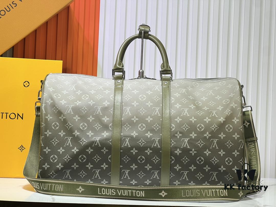 M11558 41416 41414 Black Gradient Blue Green Louis Vuitton LV 24FW New Monogram Black Classic Pattern Gradient Blue Pattern Series Messenger Bag Montsouris Crossbody Bag Keepall 55 Travel Bag Multiple Classic Styles
