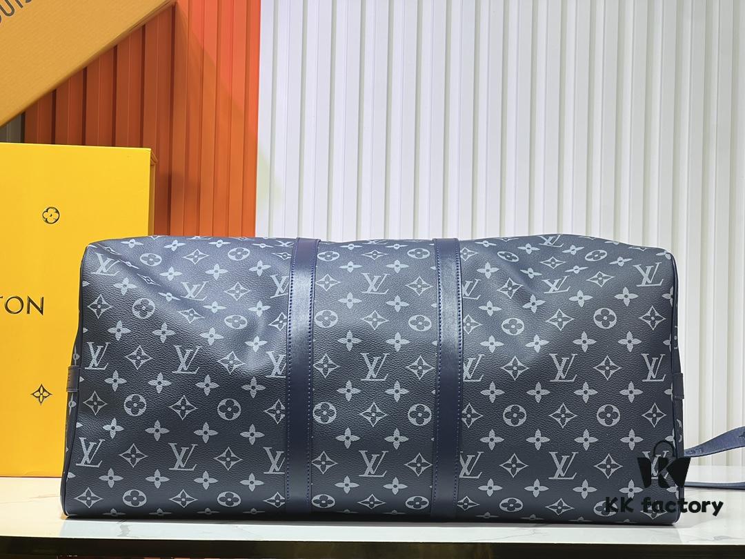 Louis Vuitton LV 24FW New Monogram Black Ombré Blue Green Gradient Series Messenger Bag Montsouris Crossbody Bag Keepall 55 Travel Bag Multiple Classic Styles