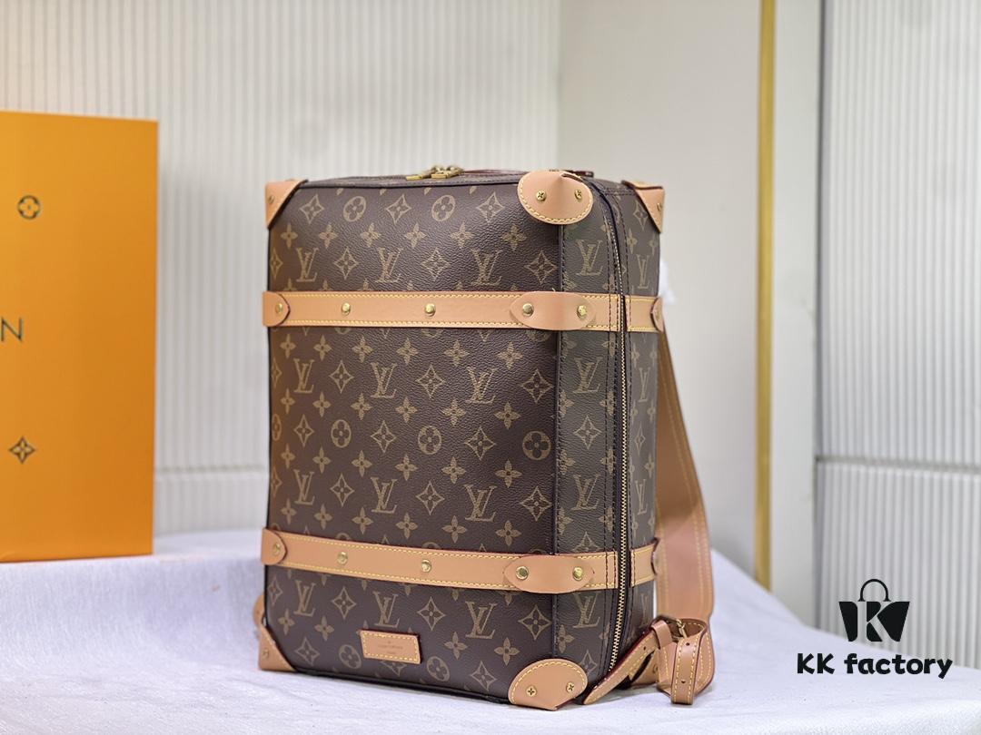 Upgraded Version Retro Trunk Bag 44752, Old Flower, Black Flower, Black Check, Classic LV Trunk Bag